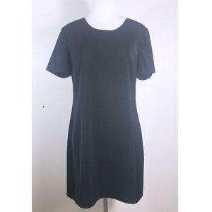 NWT Kim Chi Blue Mini Shift Black Dress